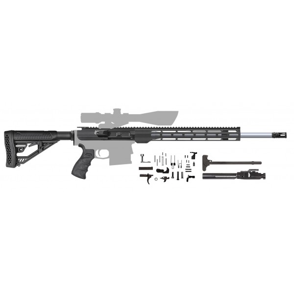 AR-10 .308 20" Stainless Steel Rifle Kit / 15" Mlok / Adaptive Stock